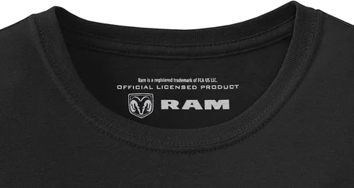 Vista 5 de JH Design Dodge Ram Classic - Camiseta de manga corta con cuello redondo para hombre