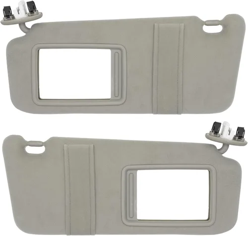 Vista 10 de NHILES Visera solar del lado izquierdo del conductor y del lado derecho del pasajero compatible con Toyota Camry sin luz 2007 2008 2009 2010 2011