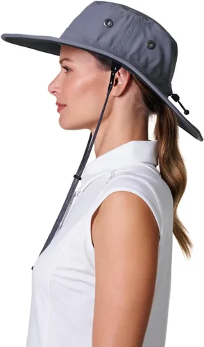 Vista 11 de Coolibar sombrero modelable de ala ancha con protección solar UPF 50, para hombre