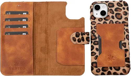 Vista 197 de Venito Florence - Funda de piel compatible con Samsung Galaxy S9, extra segura con bloqueo RFID, cartera desmontable para teléfono (gris decolorado)