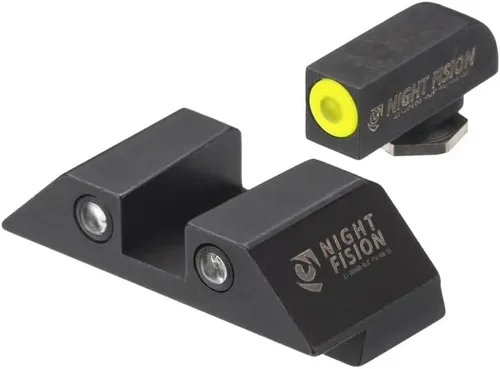 Vista 8 de Night Fision Tritium Night Sight Set for Glock 42/43/43X - Perfect Dot Front Sight with Added Daytime Ring - Front Ring Color Options - Various