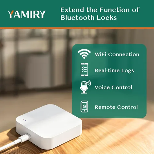 Vista 2 de Yamiry Puerta de enlace Wi-Fi para bloqueo inteligente, compatible