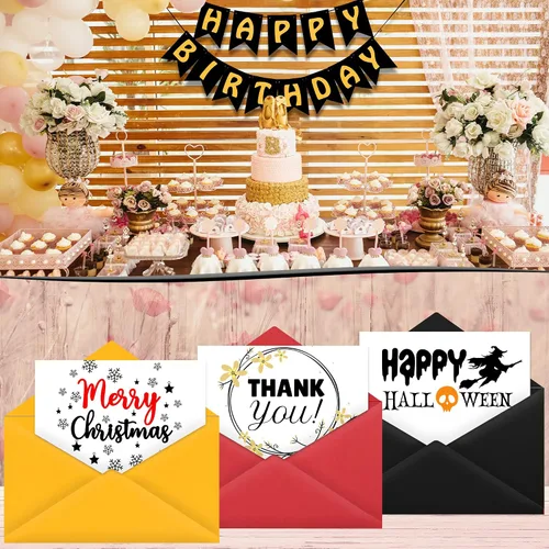 Vista 4 de 24 hojas de papel de cartulina negro de 8,5 x 11 pulgadas para tarjetas DIY, invitaciones, álbumes de recortes y otras manualidades (250 gsm/92 lb)