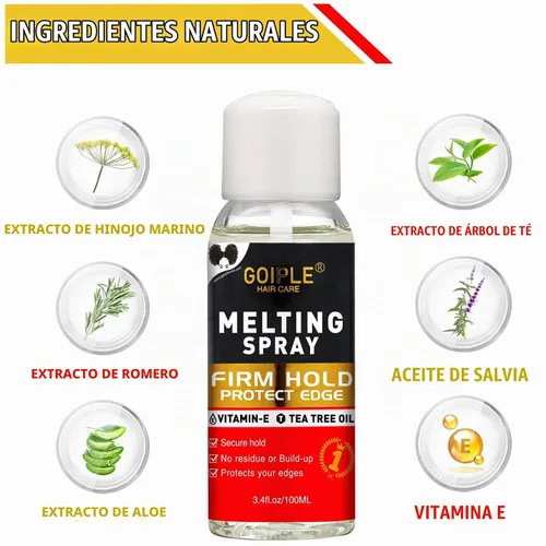 Vista 3 de Kit de Spray Adhesivo para Extensiones de Cabello - Pegamento para Encaje Frontal de Peluca y Cierre, Sin Derretimiento para Pelucas y Extensiones
