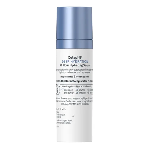Vista 9 de Cetaphil Suero de Hidratación Profunda Sin Fragancia de Activación de 48 Horas, 1 Fl oz, Hidratante Facial para Piel Seca de 48Hr para Piel