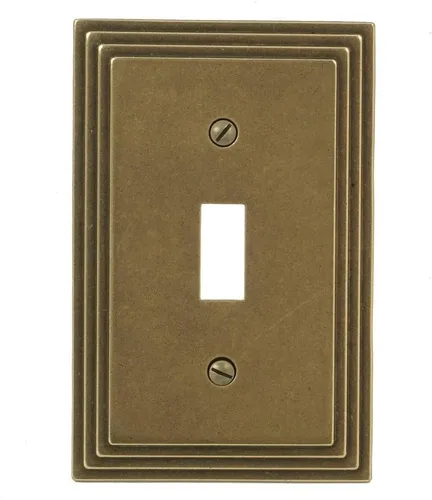 Vista 31 de AMERELLE 84DVB Steps Placa de Pared de Metal Fundido Dúplex Individual en Bronce Envejecido