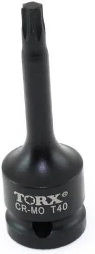 Vista 6 de TMAX 9p T20-T70 3" Torx Star 6 puntos negro impacto broca zócalo, 1/2