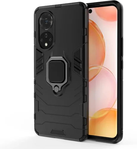 Vista 2 de Funda para Honor 50, soporte magnético para coche para Huawei Nova 9 NAM-AL00 Case Negro