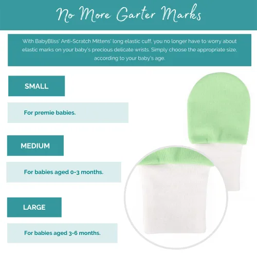Vista 6 de Manoplas antiarañazos para bebé, paquete de 7 guantes unisex para recién nacidos, guantes antiarañazos para niños y niñas, guantes de algodón