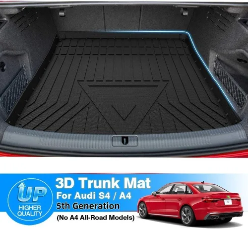 Vista 2 de Revestimiento de carga para Audi A4 / S4 2017 2018 2019 2020 2021 2022 2023 2024 Tapete de carga resistente (no para modelos A4 All-Road)
