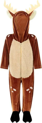 Vista 3 de JBEELATE Disfraz de animal de Halloween para niños pequeños, sin mangas, con capucha, unisex, para cosplay