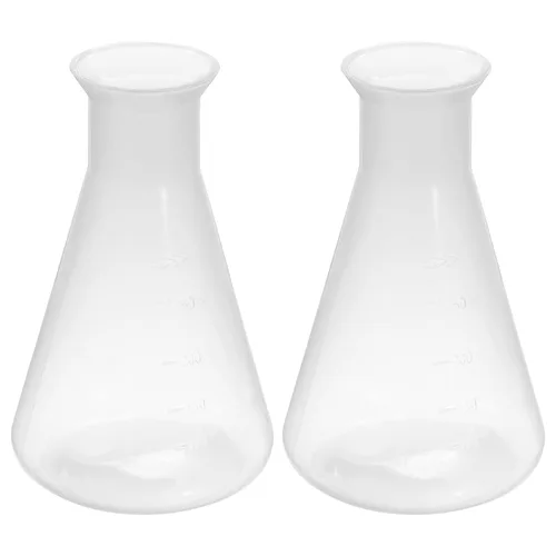 Vista 7 de PATIKIL Erlenmeyer - Frasco de plástico de 1.7 fl oz, paquete de 2 frascos cónicos de boca ancha para laboratorio, transparente