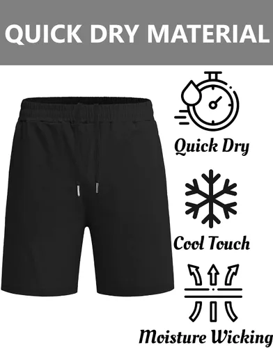 Vista 4 de COOFANDY Pantalones cortos de entrenamiento de gimnasio para hombre de 7 pulgadas, paquete de 2 pantalones cortos deportivos de secado rápido