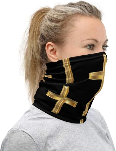 Vista 2 de Articulos Religiosos Catolicos en Español Catolicos Imagenes Mascarilla facial Jesus Cristo Neck Gaiter