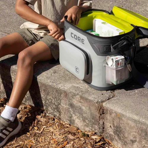 Vista 9 de CORE - Bolsa de enfriador suave a prueba de fugas magnética con cremallera impermeable Bolsa aislada enfriador portátil Mejor enfriador suave
