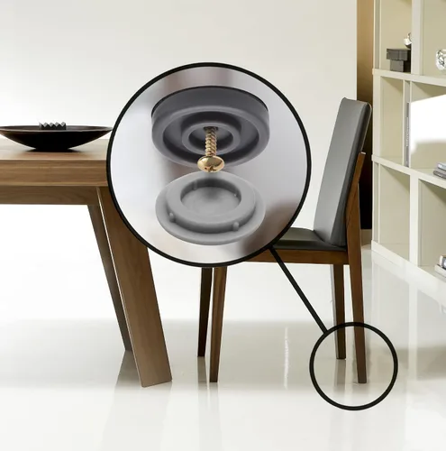 Vista 2 de GorillaGlides Deslizadores de Silla de 1 Pulgada/Protectores de Piso para Muebles (16 Deslizadores de Muebles) Autoadhesivos, con Tornillo