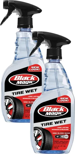 Vista 11 de Black Magic 120230 - Apósito de plástico para moldura de neumáticos, brillo medio, sin rayas, resistente al agua y no grasa para neumáticos