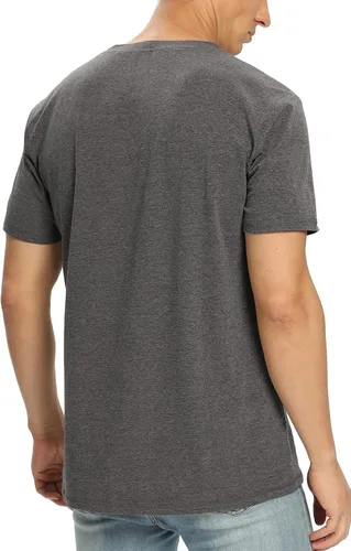 Vista 79 de NITAGUT Camiseta clásica de algodón para hombre con cuello redondo