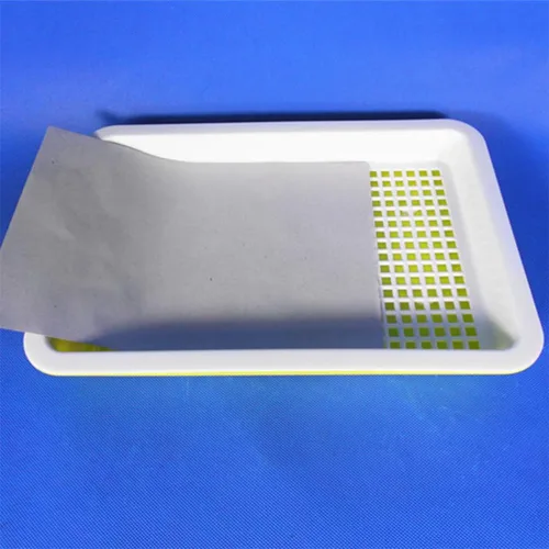 Vista 6 de 100 piezas de papel germinador de germinación de semillas para bandeja de germinación de plantas (sin bandeja)