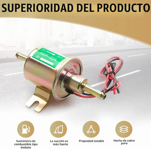 Vista 3 de 1 bomba de combustible automotriz, bomba de transferencia de suministro de combustible de pistón de baja presión de 12 V, piezas de repuesto