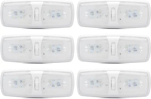 Vista 13 de Lumitronics Luces LED para interior de caravana, luz cálida suave y acogedora, lámpara de techo de cámper de 12 voltios para interior de caravana