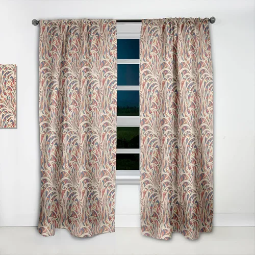 Vista 5 de DesignQ Panel de cortina bohemio y ecléctico 'Ethnic Pattern', 18645, 52x90, (abstracto-bohemio)