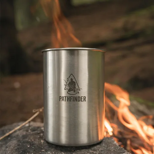 Vista 5 de The Pathfinder School Juego de tazas y tapas de acero inoxidable de 25 oz