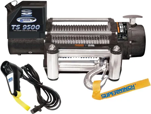 Vista 15 de Superwinch 1595200, Tiger Shark de 9.5, Torno de 12 voltios, 9,500 Libras de Capacidad con Guía de Rodillo