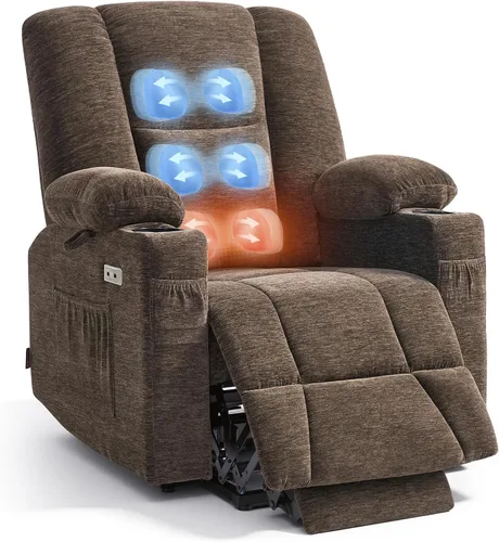 Vista 15 de MCombo Silla reclinable Power Lift con bolsa de aire masaje y calor 7507 Beige