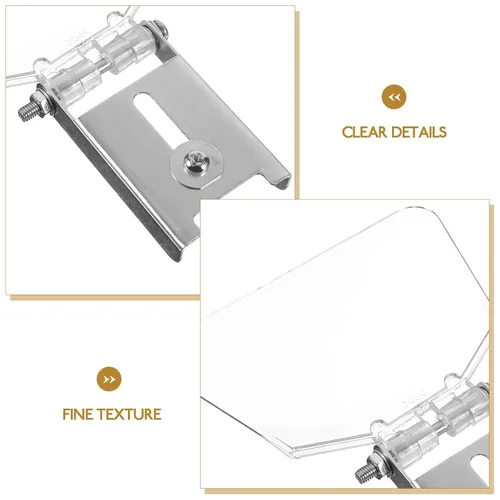 Vista 5 de 2 protectores de ojos para banco, protector de banco de acero inoxidable con tornillos, cubierta protectora de ojos para banco