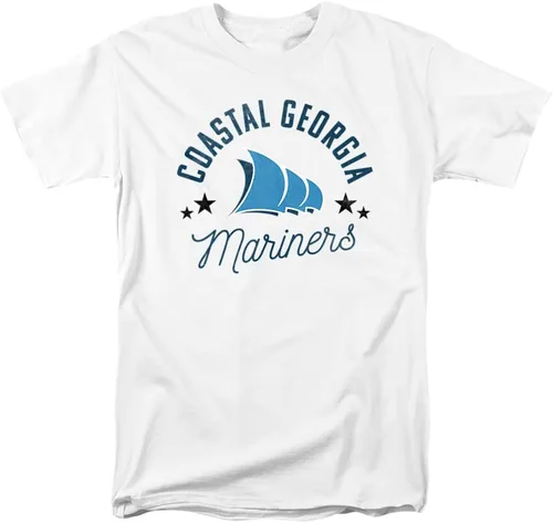 Vista 47 de Collegiate Distressed Mascot Unisex Adult T Shirt Collection 3 Universidad de Adelphi
