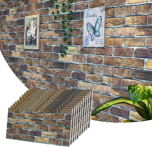 Vista 12 de Dundee Deco Paneles de pared 3D de ladrillo sintético, revestimiento, paneles de pared con aspecto de piedra gris, revestimiento de espuma