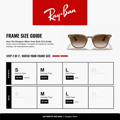 Vista 5 de Ray-Ban RB4258F - Gafas de sol cuadradas para hombre y mujer Beige
