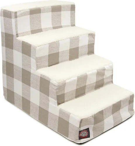 Vista 114 de Majestic Pet - Escaleras portátiles para mascotas suave escalón de espuma de sherpa escalones para perros y gatos rampa para cachorros