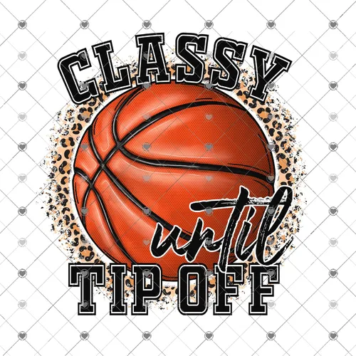 Vista 3 de Basketball Mom Leopard Sublimation Transfer, Printed, Ready to Use, Classy Until Tip Off, Design Transfer, Sublimation Image, Sports Mama (Mug x1-3")