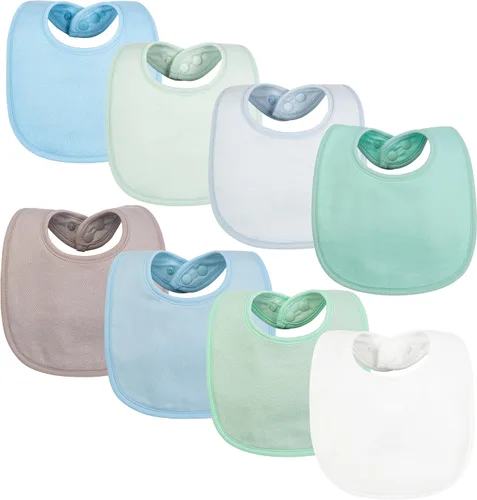 Vista 14 de Tiny Twinkle Baby Feeding Bibs - Waterproof and Absorbent Infant Drool and Feeding Baby Bibs