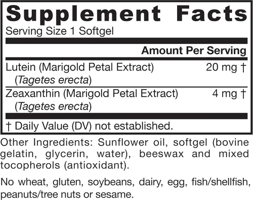 Vista 9 de Suplemento de luteína 0.000705 oz, softgels, de Jarrow Formulas , LU120, 1, 1 Suplemento dietético para la función visual y el apoyo a la salud