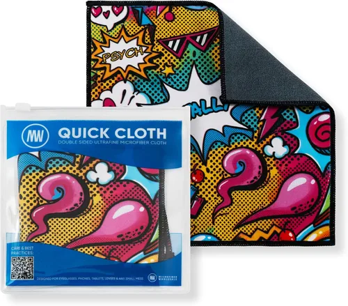 Vista 31 de Microfiber Wholesale Paños de limpieza rápida para gafas, 8 x 8, astrología, paquete de 1 con funda, limpiador de lentes de doble cara para lentes