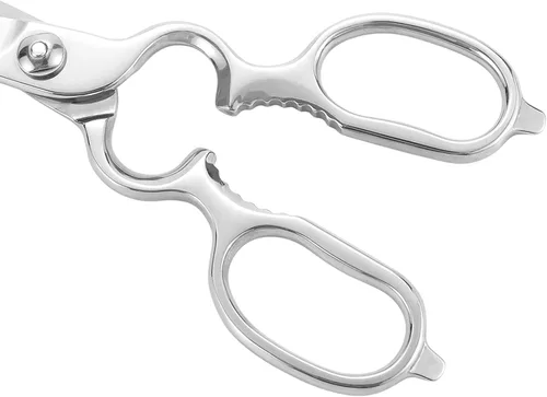 Vista 5 de LIVINGO - Tijeras de cocina de 8.5 pulgadas, tijeras de acero inoxidable forjadas resistentes Ultra Sharp Food Scissors with Detachable Design