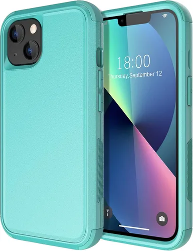 Vista 38 de Diverbox - Funda para iPhone 13 a prueba de golpes, caídas y polvo, funda de protección resistente para iPhone 13 de Apple, color negro