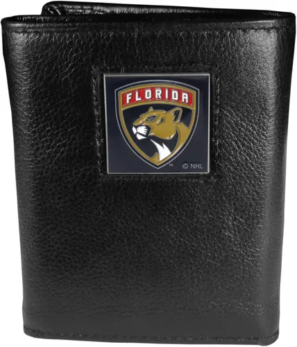 Vista 16 de Siskiyou Sports NHL Executive Cartera de cuero genuino de tres pliegues