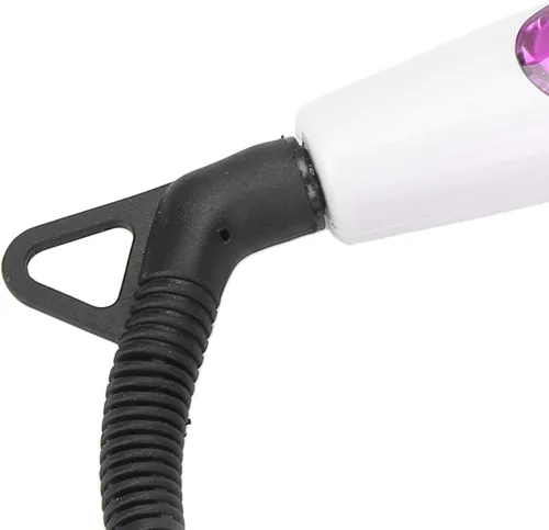 Vista 5 de Varita rizadora eléctrica para cabello - Varita espiral profesional para cabello ondulado - EE. UU