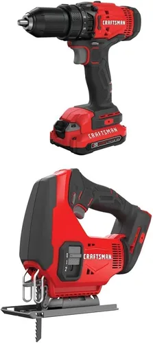 Vista 2 de CRAFTSMAN V20 - Juego de taladro/destornillador inalámbrico (CMCD700C1)