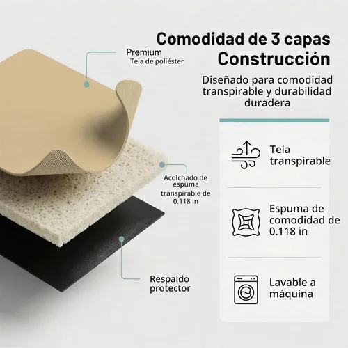 Vista 3 de FH Group Funda para Asiento de Coche para Asiento Trasero de Tela - Ajuste Universal para Coches con Banco Sólido, Protector de Asiento de Coche