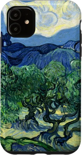 Vista 8 de Van Gogh Olivos con Alpilles Painting Famous Art Funda para iPhone 17