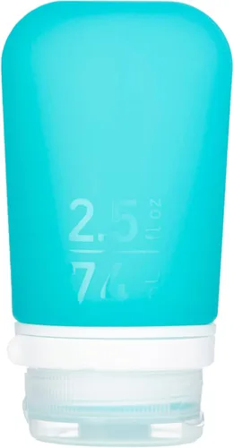 Vista 8 de Humangear GoToob, pequeño padre, Agua (Aqua)), HG3161 Refillable & Leak-Proof Silicone Travel Size Bottles with Locking Cap for Toiletries