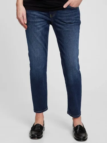Vista 4 de GAP Women's Maternity True Waistband Full Panel Cheeky Straight Jeans