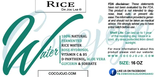 Vista 3 de Dr Joe Lab Mezcla de rosas de agua de arroz para el cabello, 16 onzas, mezcla natural para piel y cuerpo, hidratante, limpiador, sin parabenos ni