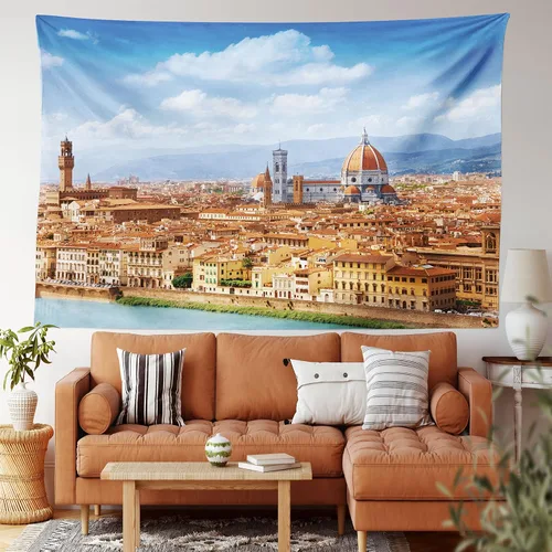 Vista 48 de Lunarable Tapiz mexicano, tema de cultura latinoamericana, sombrero de paja, manta de serape de Maracas, decoración de tela para colgar en la pared