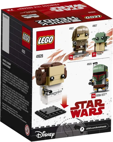 Vista 5 de LEGO 6225350 Brickheadz Princess Leia Organa 41628 Kit de construcción, multicolor